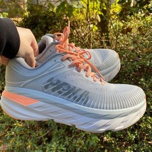 Hoka Bondi 7 women’s shoes- Harbor Mist/Sharkskin NWOT